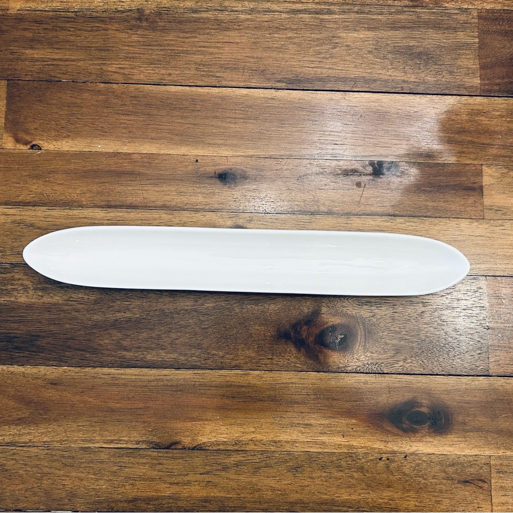 World Market White Ceramic Olive Tray